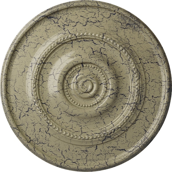 Ekena Millwork Dylar Ceiling Medallion (Fits Canopies up to 6 1/4"), 30"OD x 2 1/4"P, Castle Stone Crackle CM30DYCSC - main